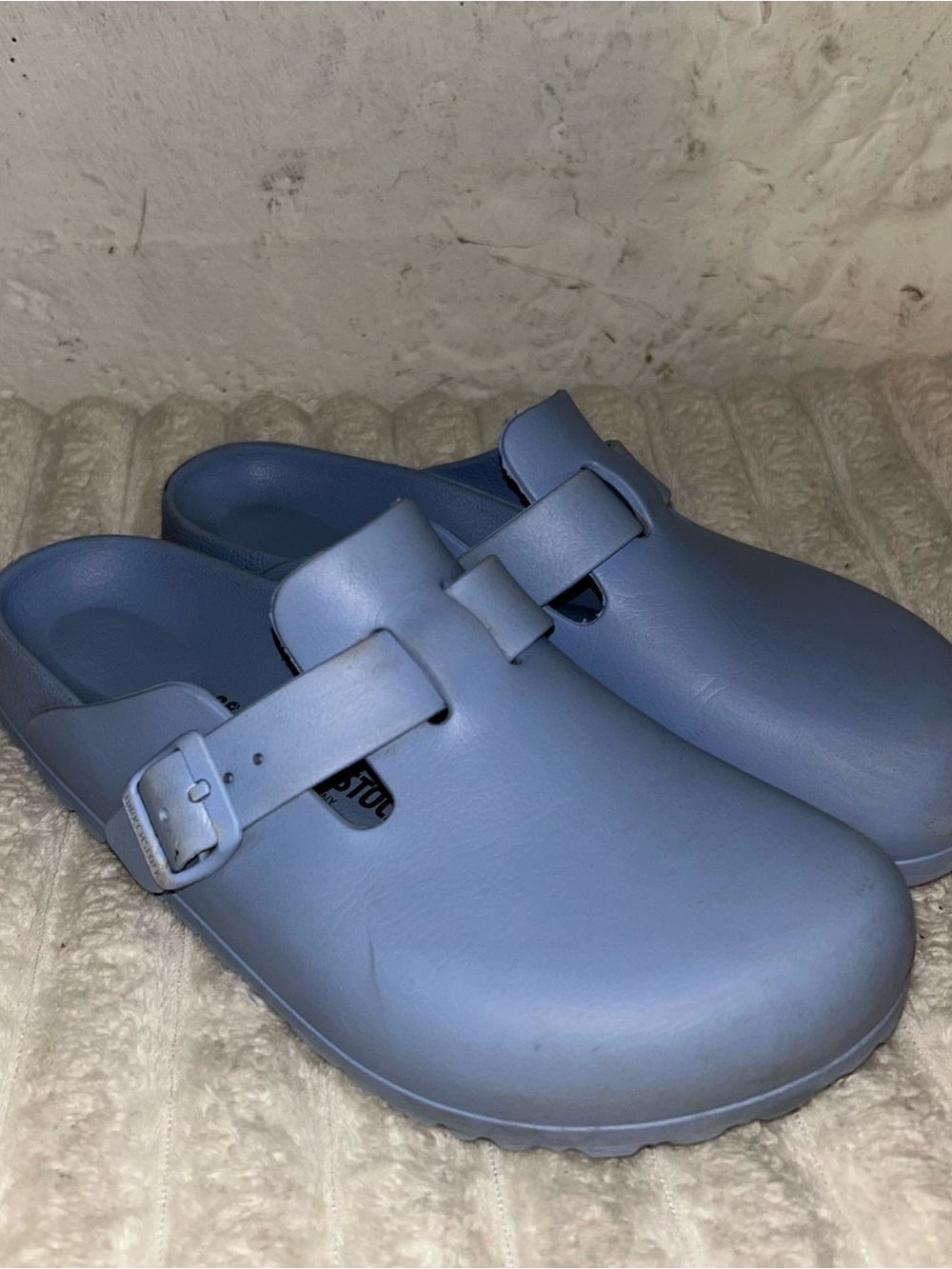 Birkenstock Light Blue Slip-On Clog with Adjustable Buckle - Men